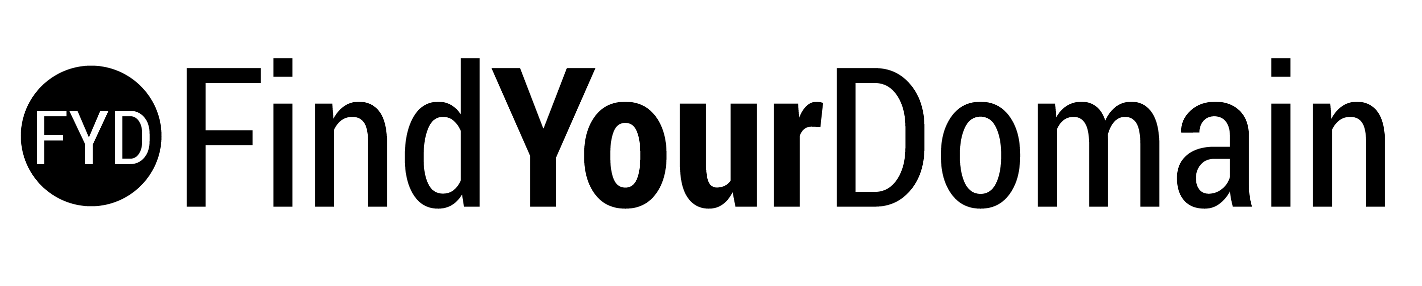 FindYourDomain grayscale logo